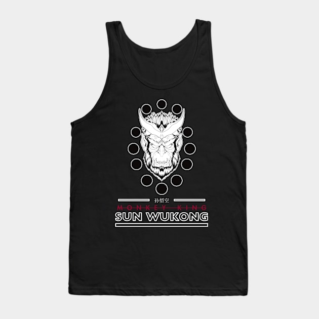 Sun Wukong Monkey King Illustration Tank Top by Redgy.Art